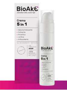 BioAkè Crema 5 in 1 sebonormalizzante pelle grassa acneica