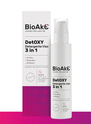 Bioake detoxy detergente pelli grasse impure acneiche